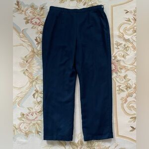 Navy blue wool pants by Sag Harbor size 18 pure new wool, woolmark